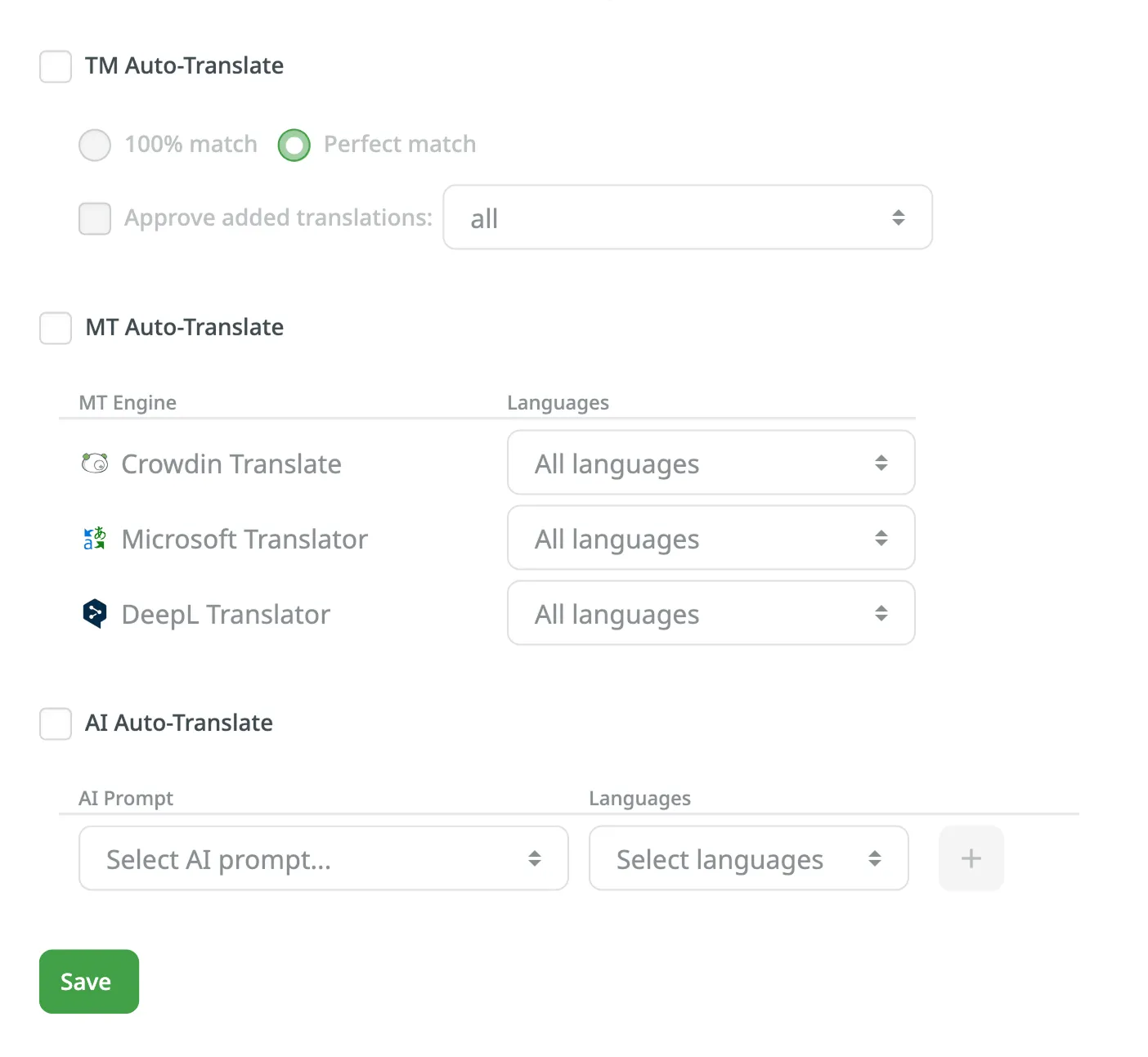 Auto-Translate Settings